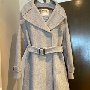 Grey wool coat